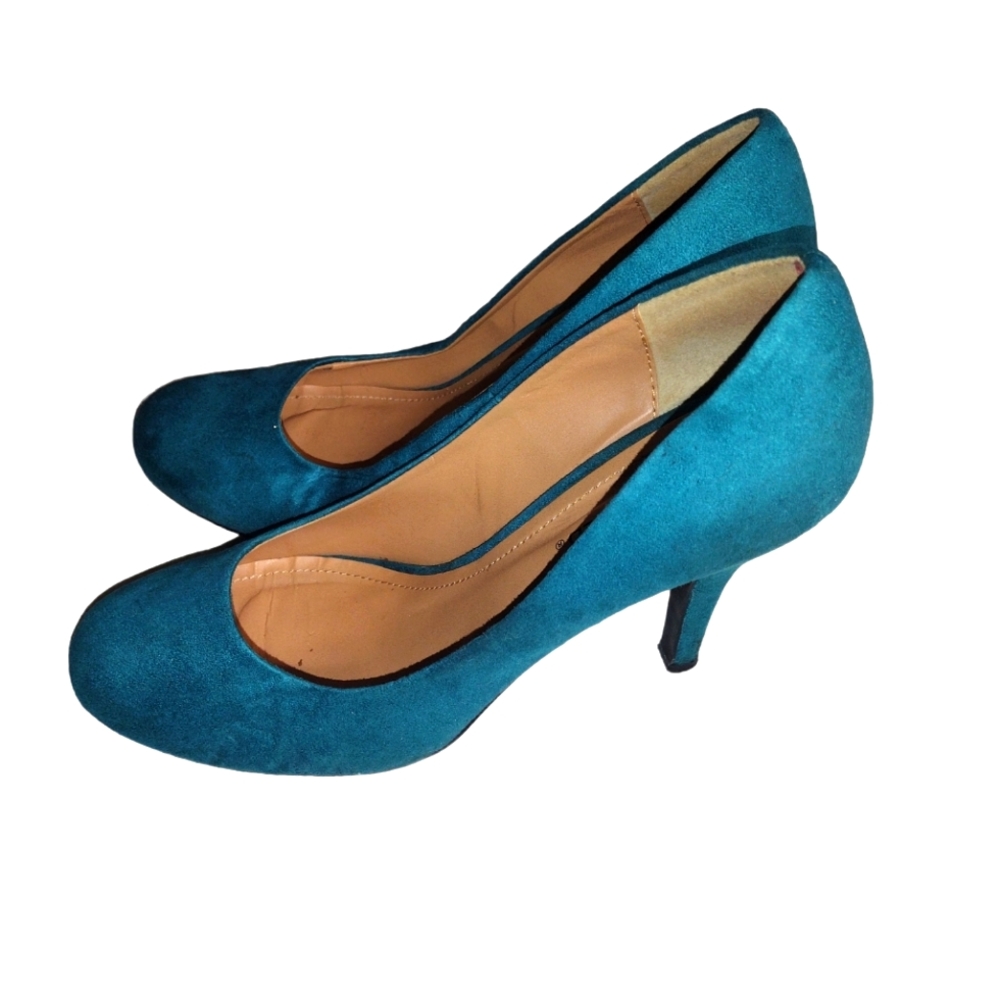 EC- Suede Pumps, US Sz 8.5, Teal